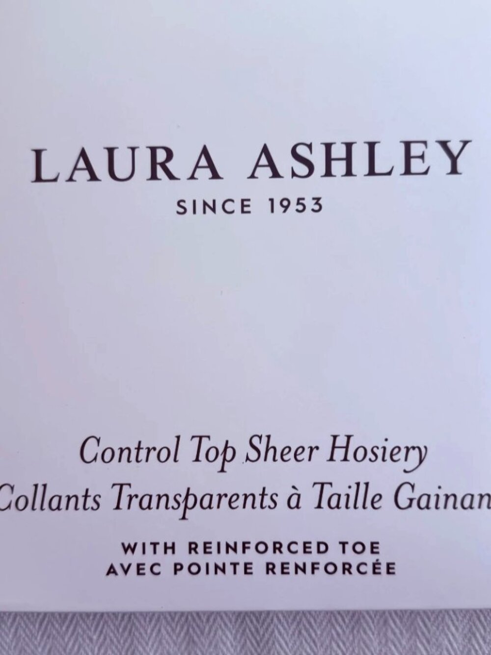 Laura Ashley Women's Control Top Sheer Hosiery 2 Pairs Black Size C/D NWT - Picture 4 of 5